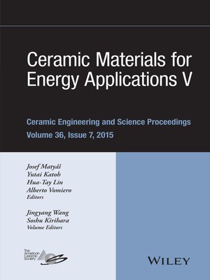 cover image of Ceramic Materials for Energy Applications V